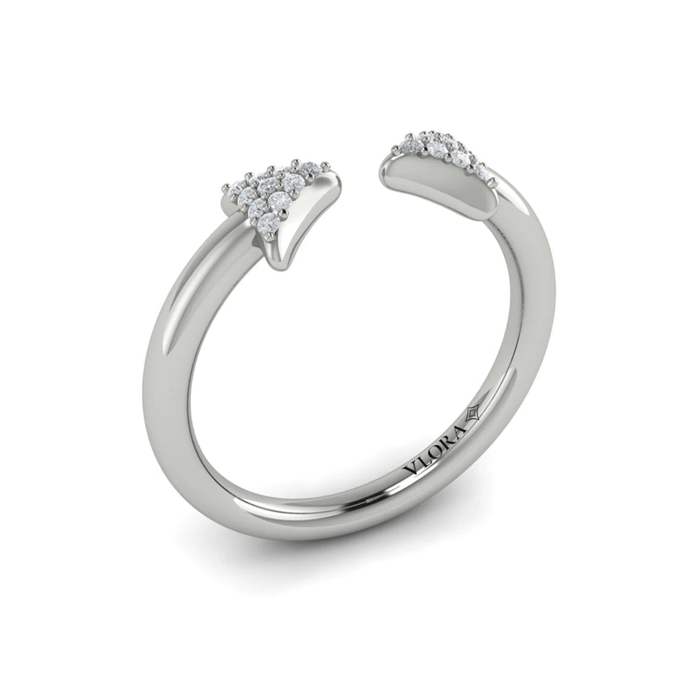 Diamond Trinity Ring White Gold