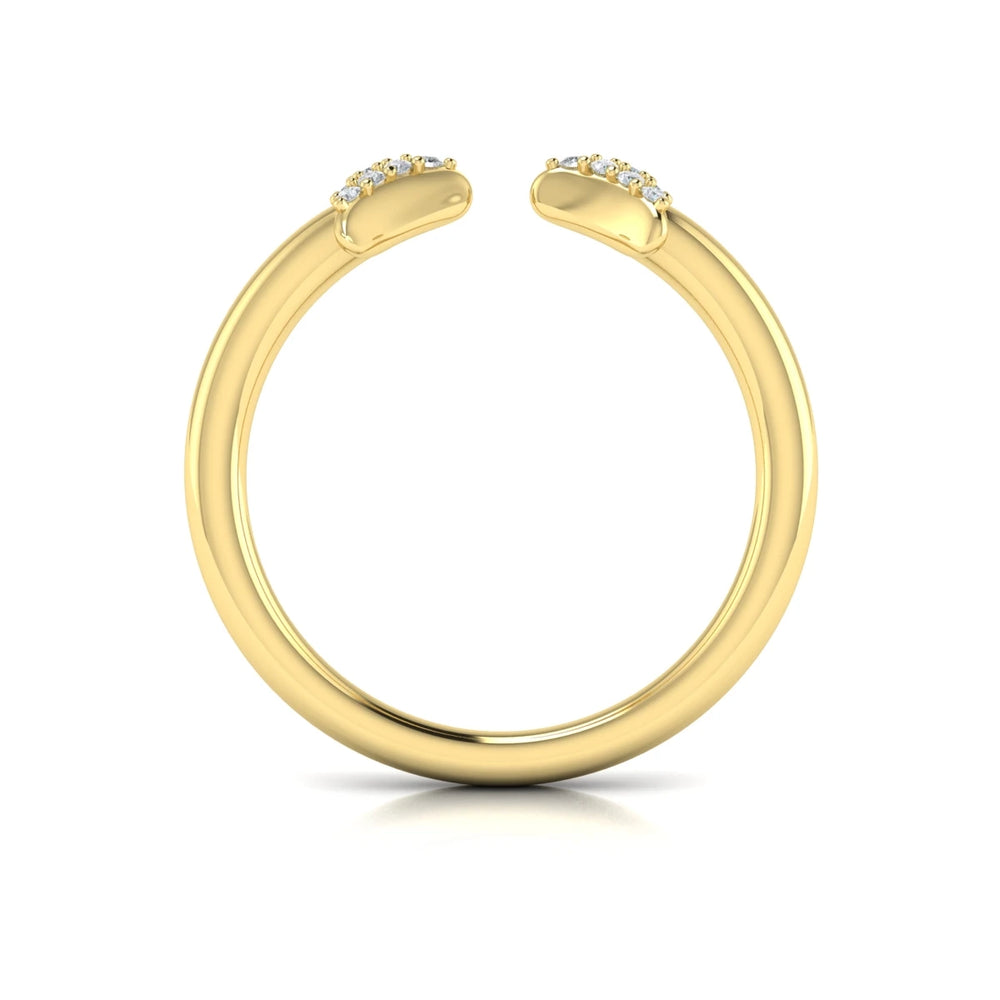 Diamond Trinity Ring Yellow Gold