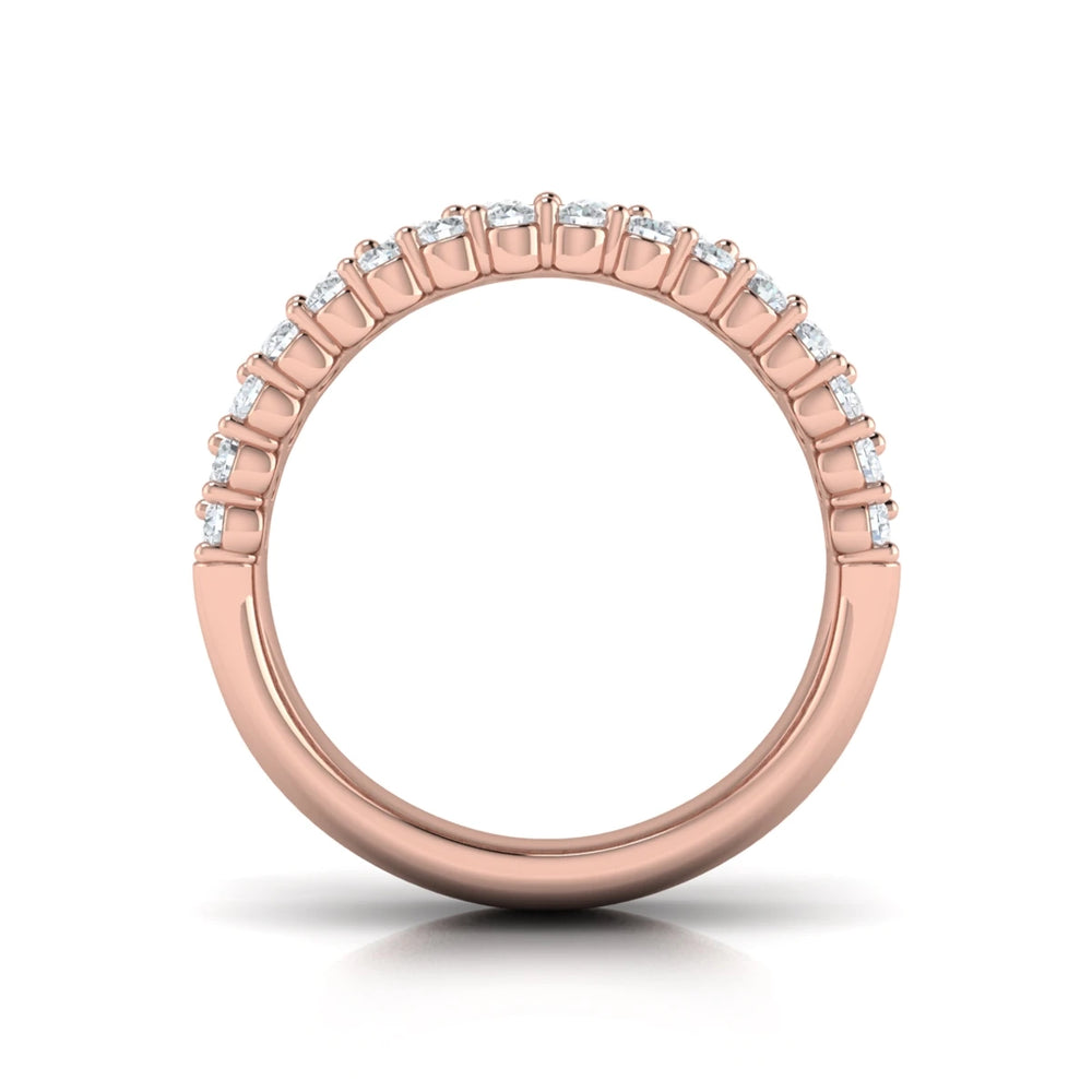 Diamond Multi-Row Statement Ring Rose Gold