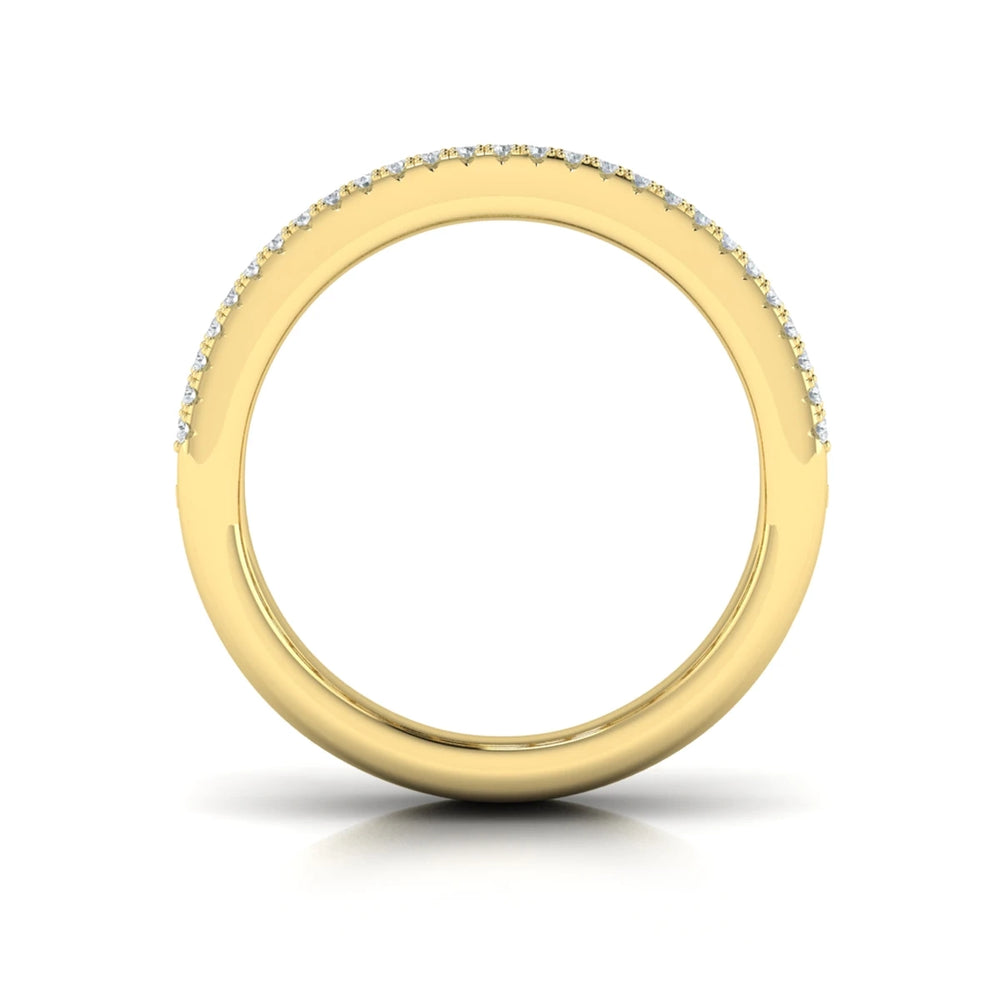Diamond Open Weave Ring Yellow Gold