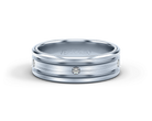 Verragio VWD-7914 14k White & Rose Gold Men's Wedding Band