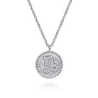 Gabriel & Co. Capricorn Zodiac Necklace NK7924CP-SV5JJ