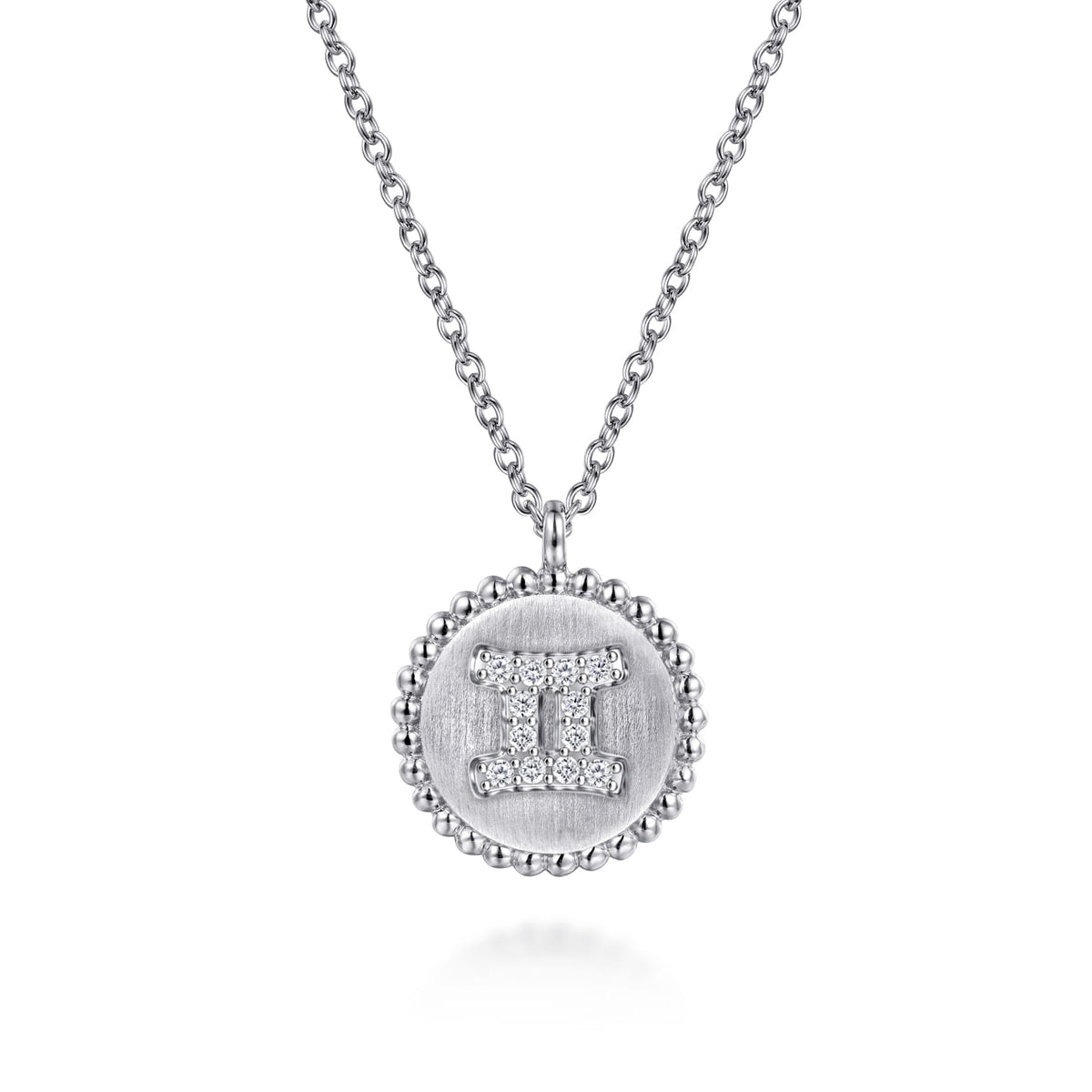 Gabriel & Co. Gemini Zodiac Necklace NK7924GE-SV5JJ