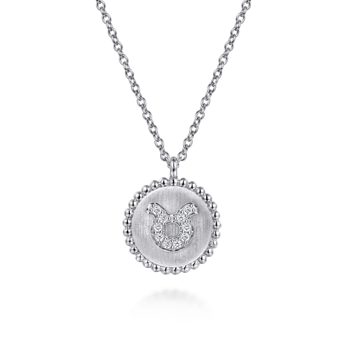 Gabriel & Co. Taurus Zodiac Necklace NK7924TA-SV5JJ