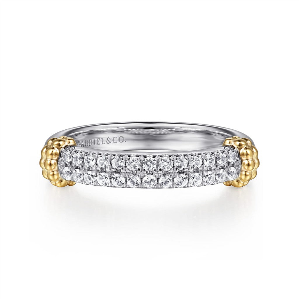 Gabriel & Co. Bujukan White Sapphire Stackable Ring LR52959MZJWS