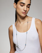 Konstantino Blue Spinel Necklace, 36 inch