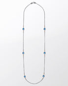 Konstantino Blue Spinel Necklace, 36 inch