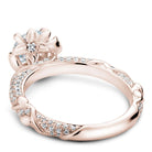 Noam Carver 14k Rose Gold Engagement Semi-Mount, B081-02RA - back view