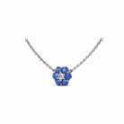 Magnolia Sapphire and Diamond Necklace by Fana (N5032S)