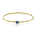 Simon G 18k Two-Tone Gold Sapphire & Diamond Bangle LB2494