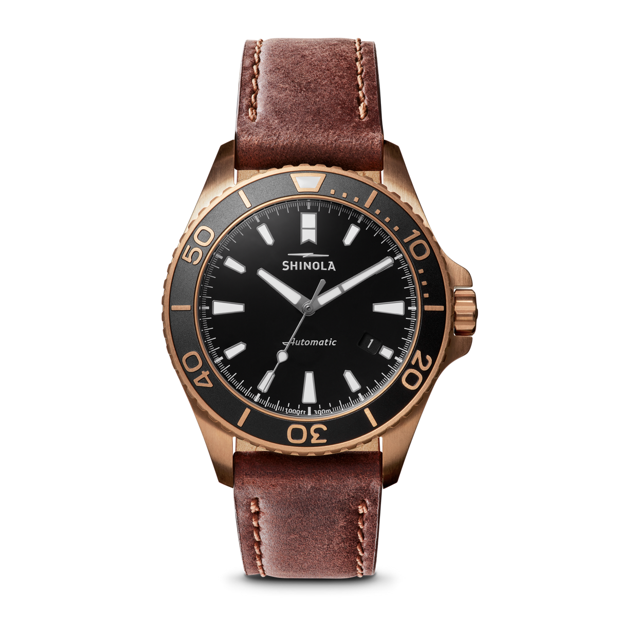 Shinola Monster 43mm Bronze Watch