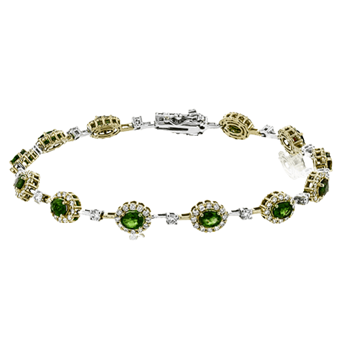 Simon G Gemstone Color Bracelet in 18k White & Yellow Gold with Diamonds (LB2217-Y)