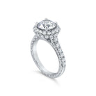 Jack Kelege Platinum Engagement Semi-Mount KPR649 - angle view