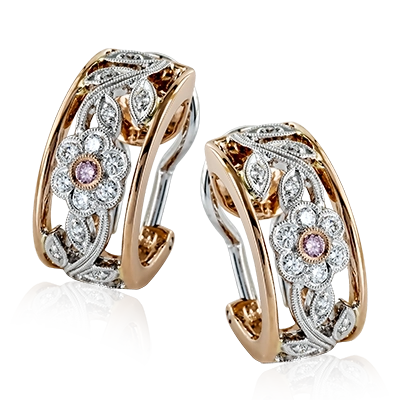 Earring in 18k Gold with Diamonds