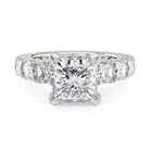 Michael M Montage R813-3 Princess Hidden Halo Engagement Ring Semi-Mount