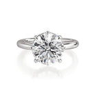 Michael M Monarch R836-3RD Round Hidden Halo Engagement Ring Semi-Mount