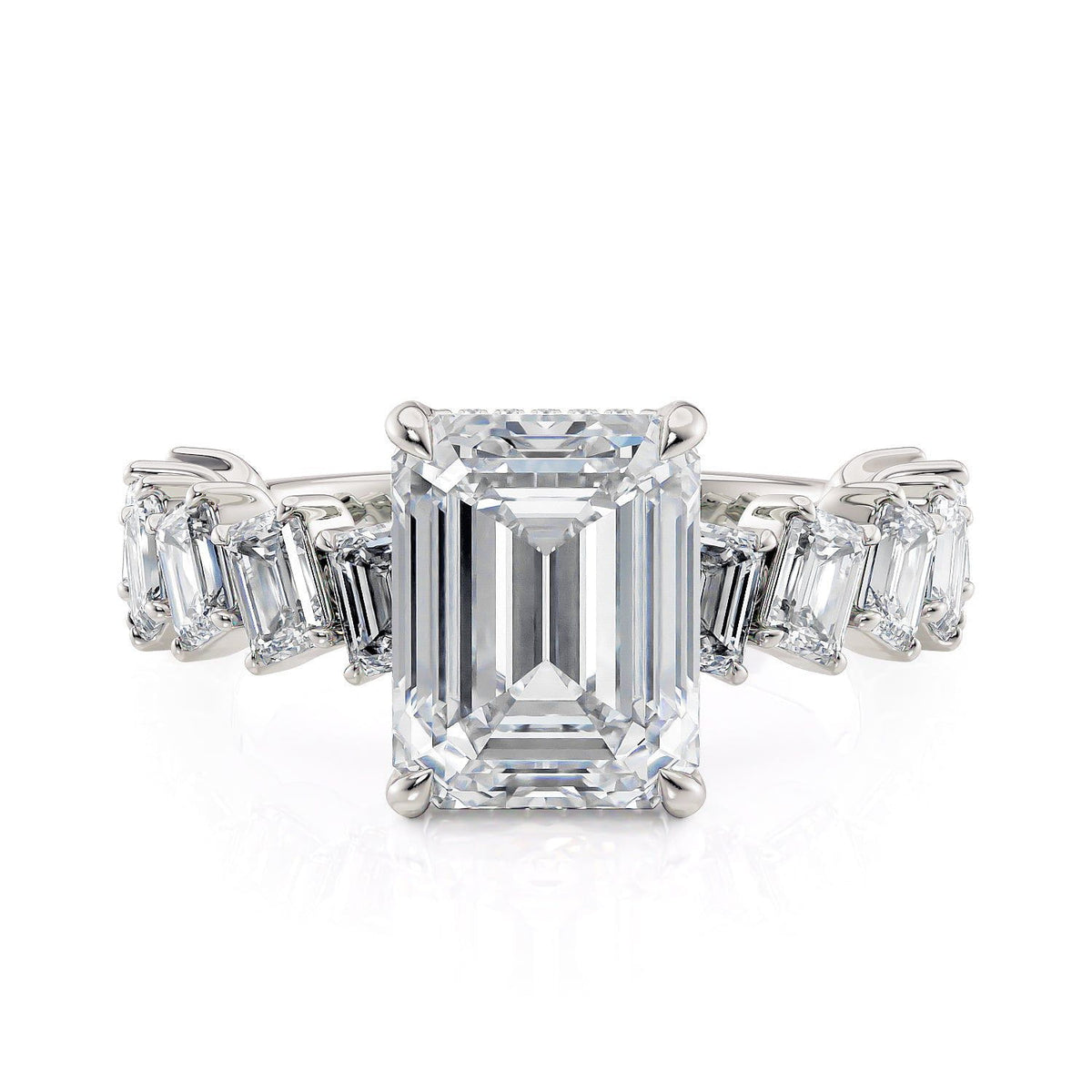 Michael M. 18k White Gold Diamond Engagement Semi-Mount, 1.90ct