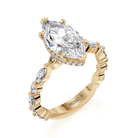 Michael M R802-3 Montage Hidden Halo Engagement Ring