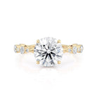 Michael M R803-2 Montage Hidden Halo Engagement Ring
