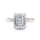 Michael M Montage R809-3 Emerald Hidden Halo Engagement Ring Semi-Mount