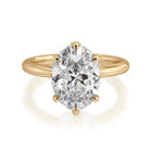 Michael M Monarch R834-3-OV Oval Hidden Halo Engagement Ring Semi-Mount