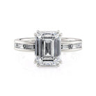Michael M Montage R820-3 Emerald Hidden Halo Engagement Ring Semi-Mount