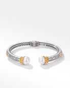 Konstantino Muse 18k Yellow Gold & Sterling Silver Pearl Bracelet - side view