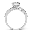 Simon G 18k White Gold Diamond Engagement Semi-Mount LR4017 - profile