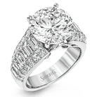 Simon G MR2711 Round-Cut Simon-Set Engagement Ring