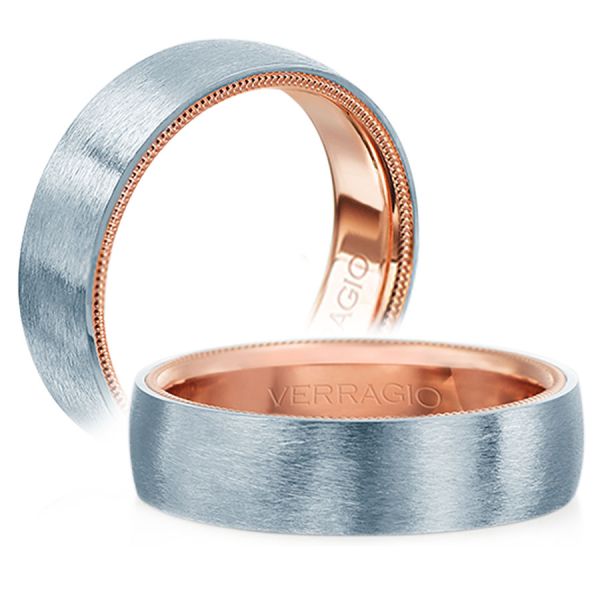 Verragio VW-6024 14k Two-Tone Gold Men's Wedding Band