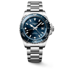Longines HydroConquest GMT 41mm Watch, Blue Dial and Bezel