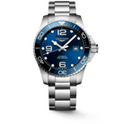 Longines HydroConquest 43mm Watch with Blue Dial