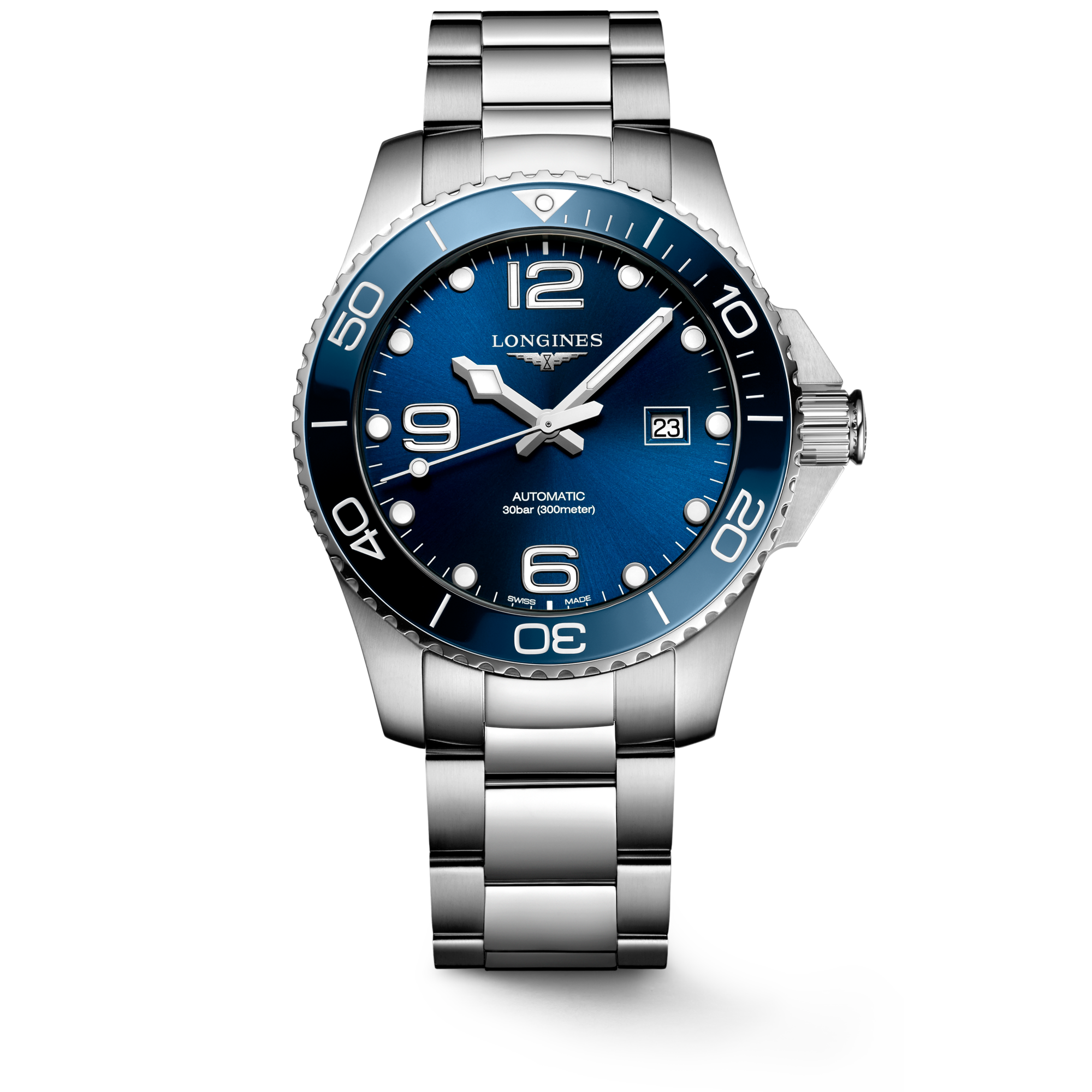 Longines HydroConquest 43mm Watch with Blue Dial