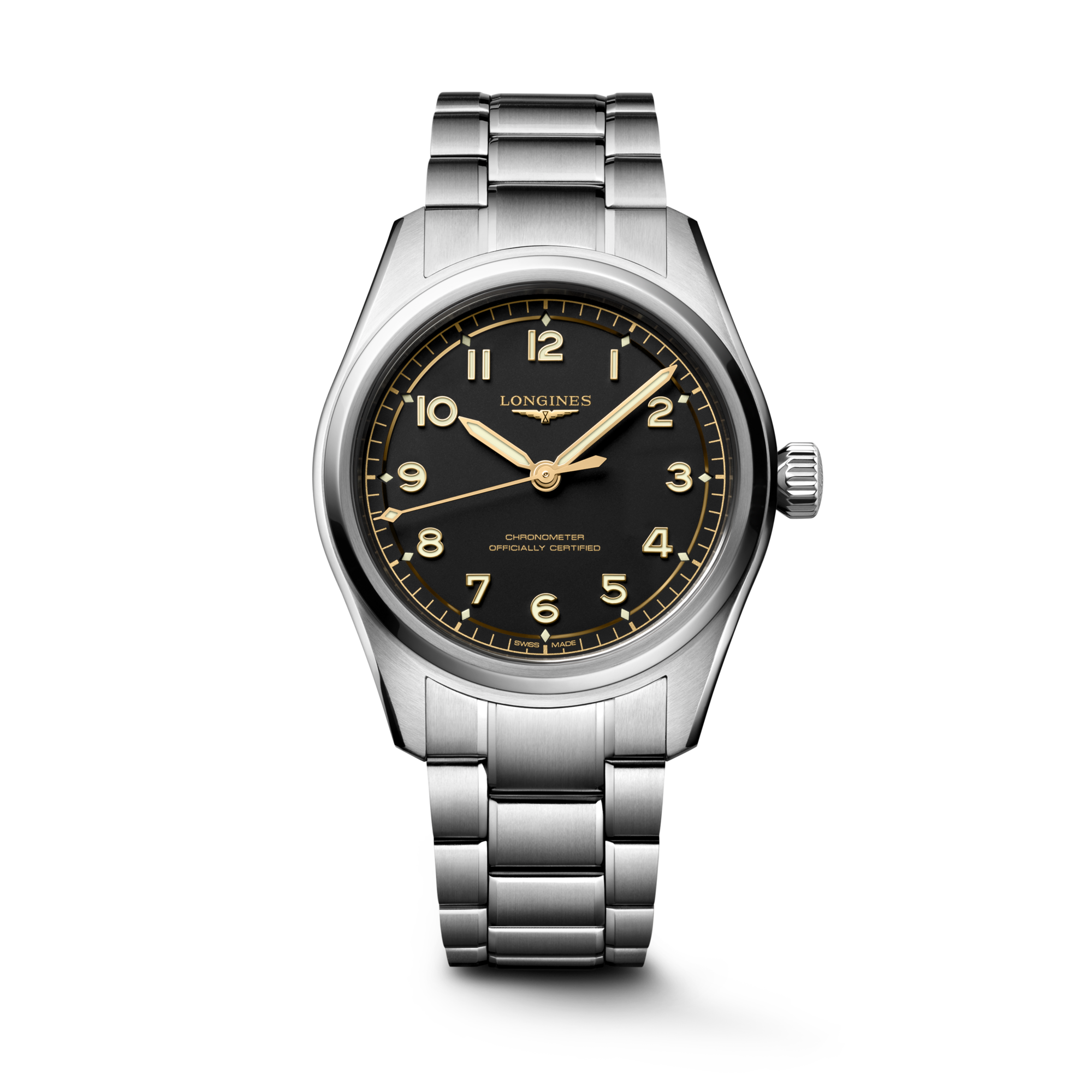 Longines Spirit Pilot 39mm Black Dial L3.809.4.53.6